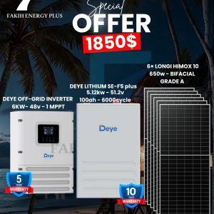 ✅ Inverter ✅ lithium battery ✅ PANELS